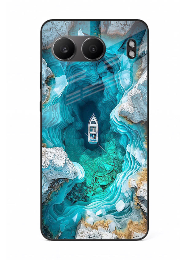 Crystal Cave Lake glowing crystal cave artwork OnePlus Nord 4 glass back cover