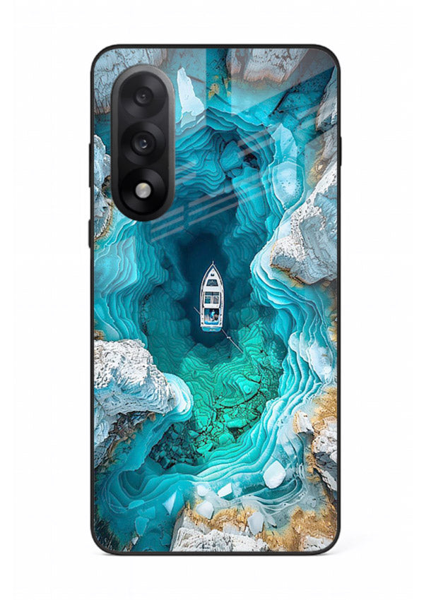 Crystal Cave Lake glowing crystal cave artwork OnePlus Nord 5 glass back cover