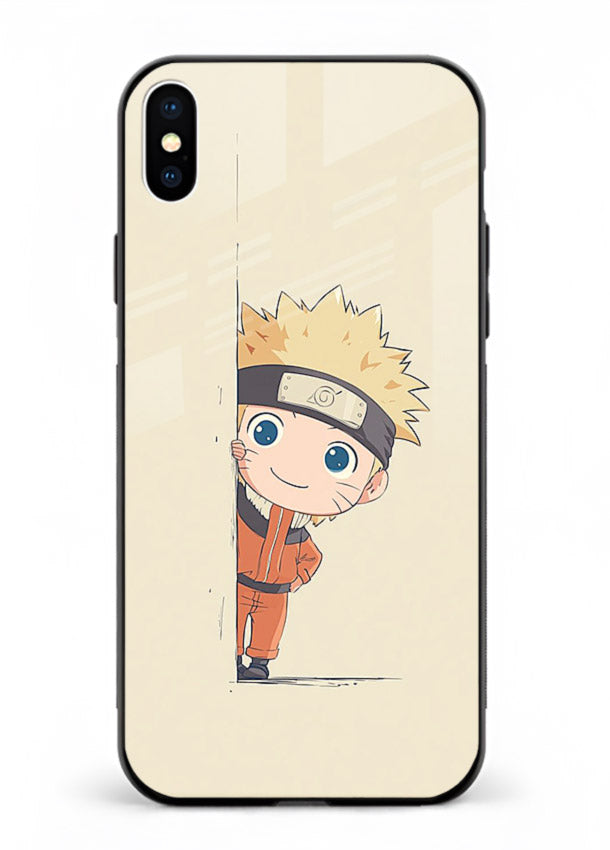 cute baby naruto chibi anime art iphone xs max glass cover adorable character case