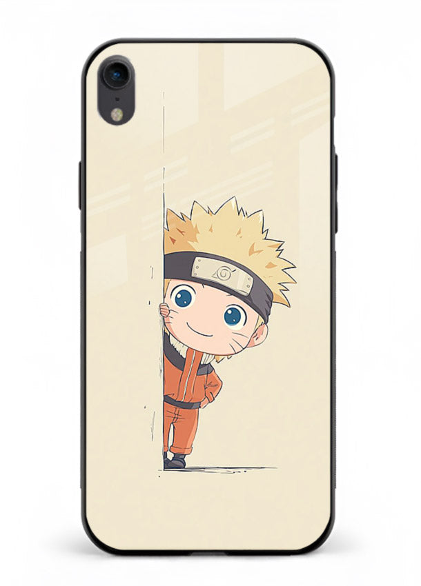 cute baby naruto chibi anime art iphone xr glass cover adorable character case