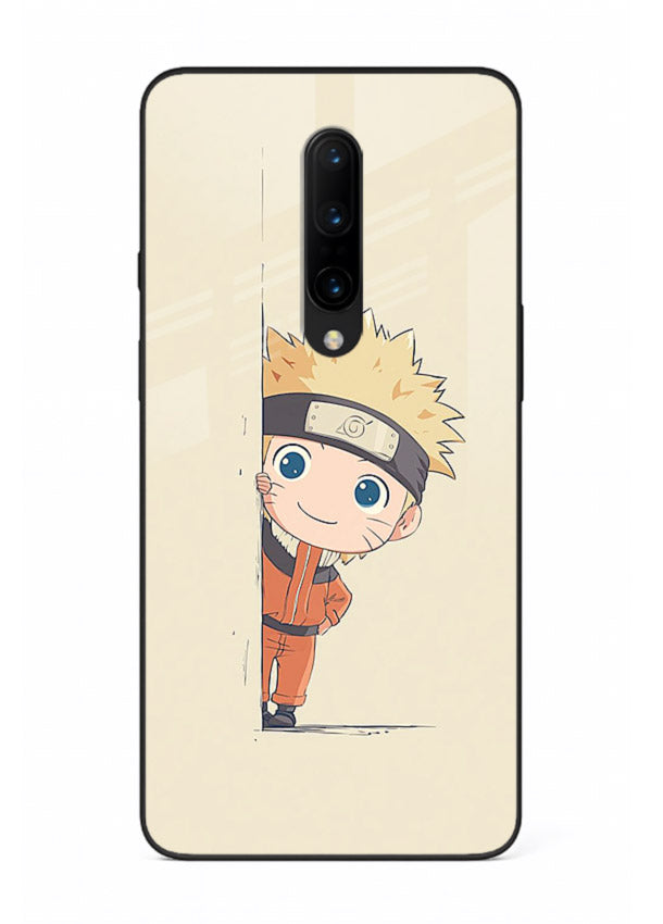 cute baby naruto chibi anime art OnePlus 8 glass cover adorable character case