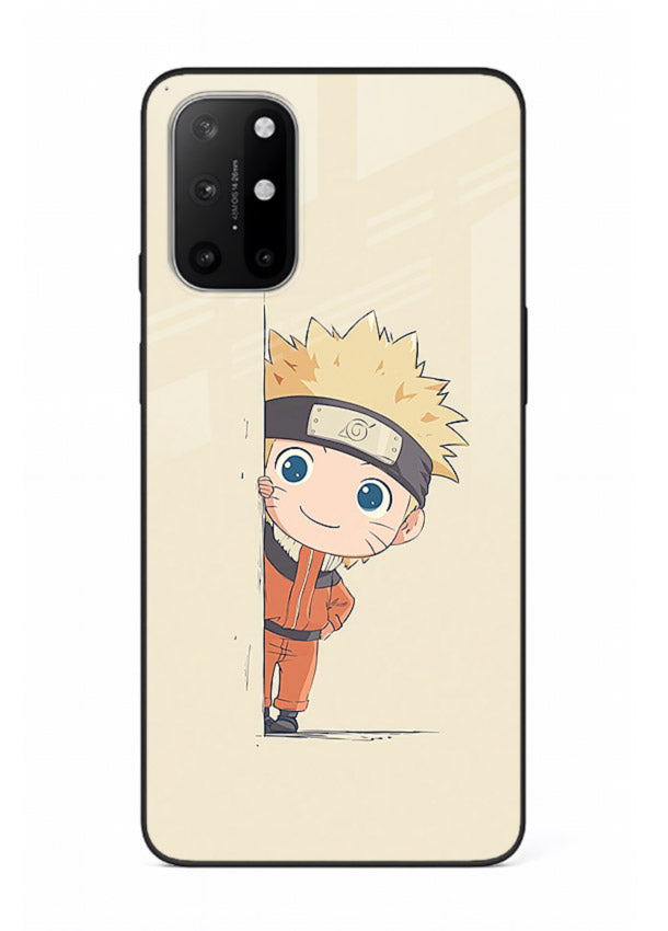 cute baby naruto chibi anime art OnePlus 8T glass cover adorable character case
