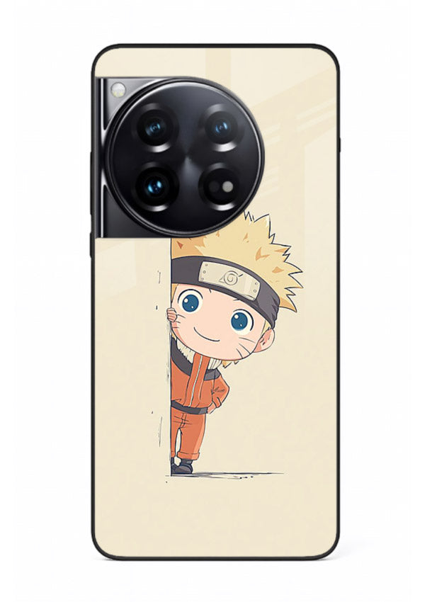 cute baby naruto chibi anime art OnePlus 12 glass cover adorable character case