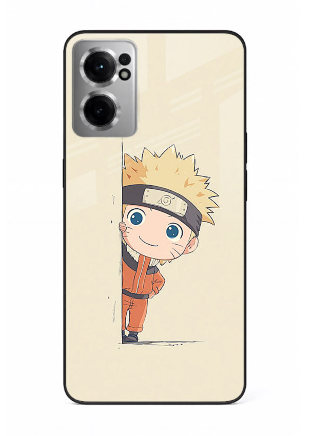 cute baby naruto chibi anime art OnePlus Nord CE2 5G glass cover adorable character case