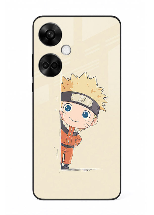 cute baby naruto chibi anime art OnePlus Nord CE3 glass cover adorable character case