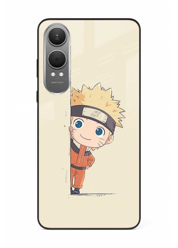 cute baby naruto chibi anime art OnePlus Nord CE4 Lite glass cover adorable character case