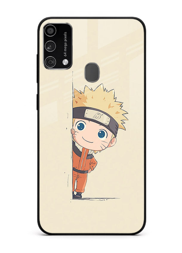 cute baby naruto chibi anime art Samsung F41 glass cover adorable character case