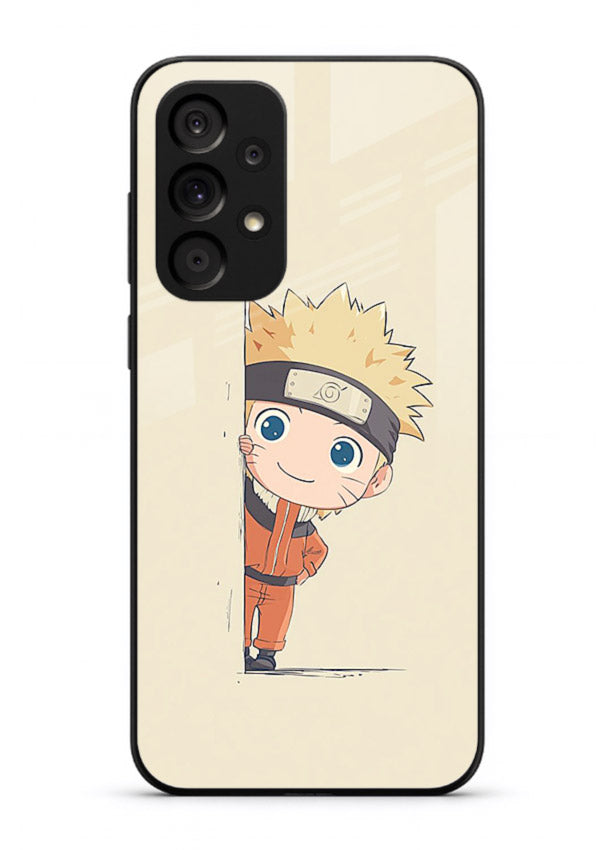 cute baby naruto chibi anime art Samsung A53 5G glass cover adorable character case