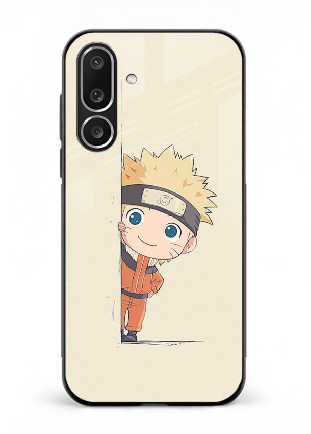 cute baby naruto chibi anime art Samsung M36 5G glass cover adorable character case