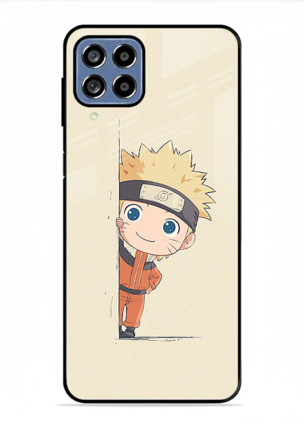 cute baby naruto chibi anime art Samsung A22 4G glass cover adorable character case
