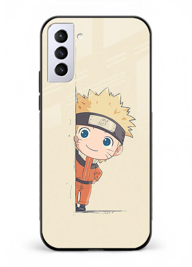 cute baby naruto chibi anime art Samsung S21 Plus glass cover adorable character case