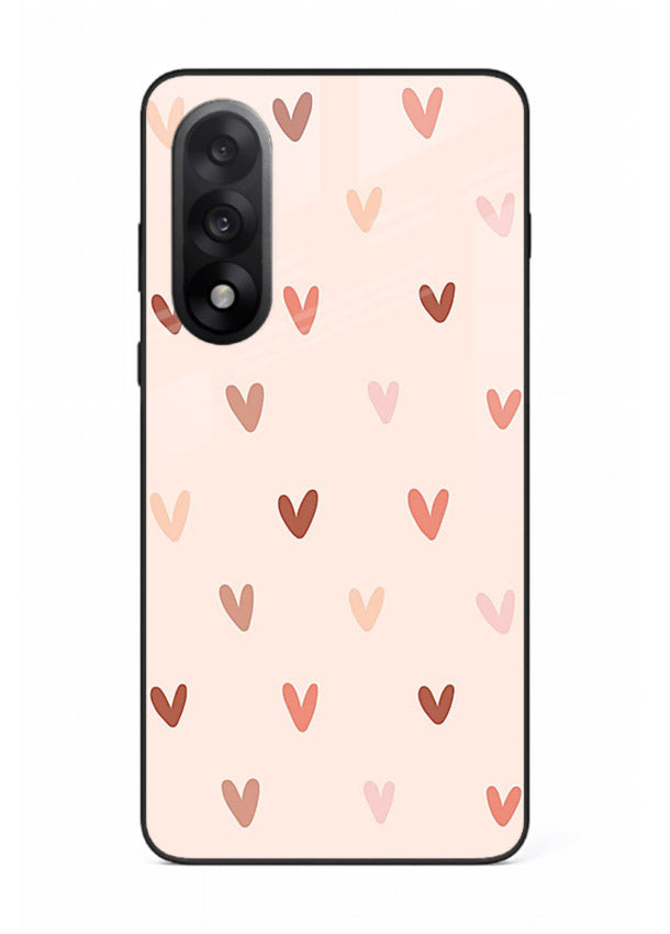 Cute Heart Pattern cute pastel heart pattern OnePlus Nord 5 glass back cover