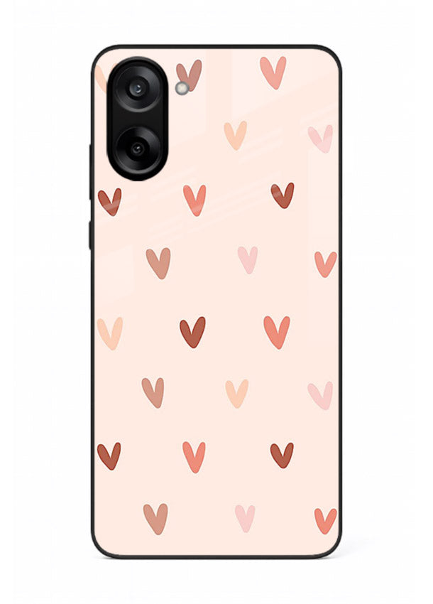 Cute Heart Pattern cute pastel heart pattern OnePlus Nord CE5 glass back cover