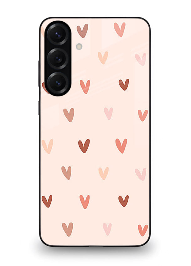 Cute Heart Pattern cute pastel heart pattern Samsung M34 5G glass back cover