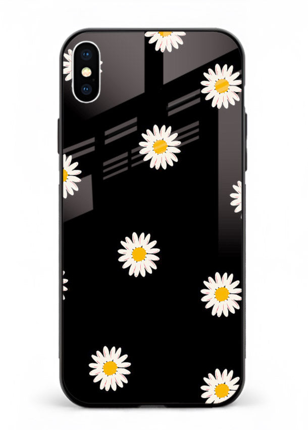 Daisy Flower Pop cheerful daisy pattern iphone xs max glass back cover
