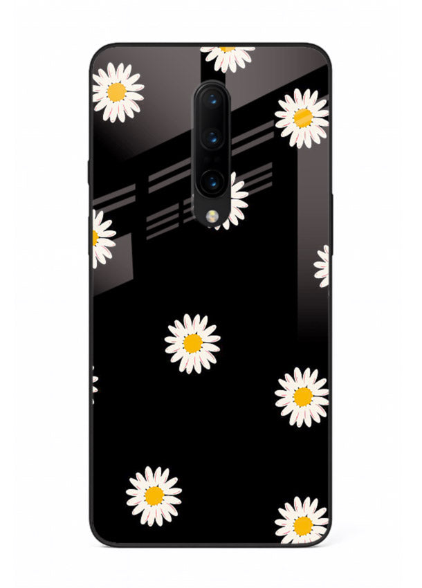 Daisy Flower Pop cheerful daisy pattern OnePlus 7T Pro glass back cover