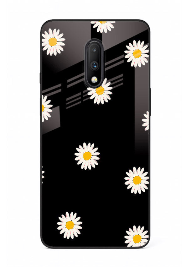 Daisy Flower Pop cheerful daisy pattern OnePlus 7 glass back cover
