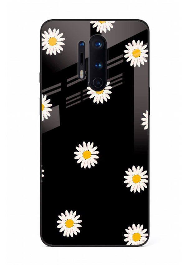 Daisy Flower Pop cheerful daisy pattern OnePlus 8 Pro glass back cover