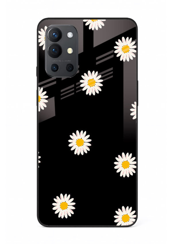 Daisy Flower Pop cheerful daisy pattern OnePlus 9R glass back cover