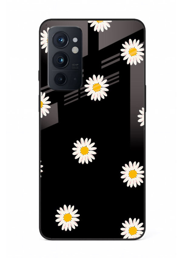 Daisy Flower Pop cheerful daisy pattern OnePlus 9RT glass back cover