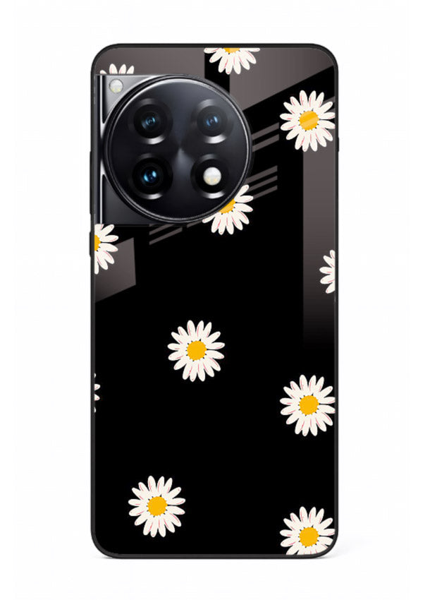Daisy Flower Pop cheerful daisy pattern OnePlus 12R glass back cover