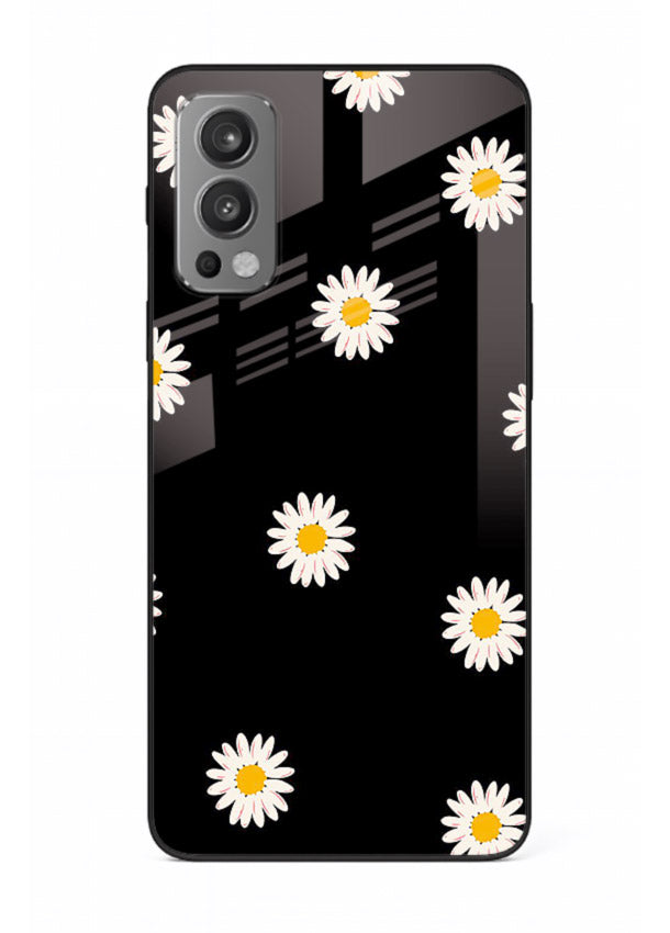 Daisy Flower Pop cheerful daisy pattern OnePlus Nord 2 glass back cover