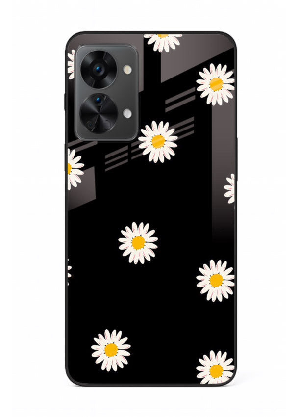 Daisy Flower Pop cheerful daisy pattern OnePlus Nord 2T glass back cover