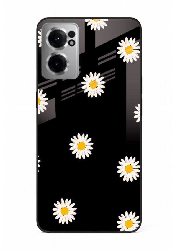 Daisy Flower Pop cheerful daisy pattern OnePlus Nord CE2 5G glass back cover