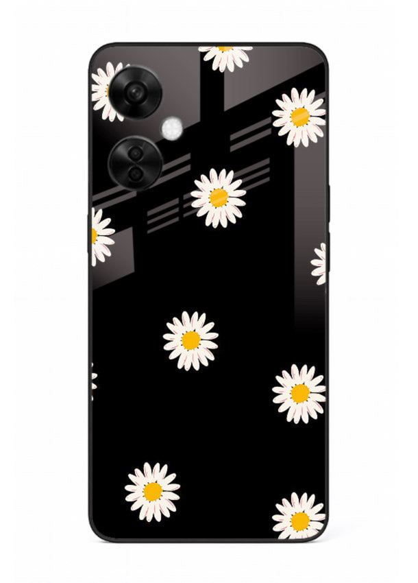 Daisy Flower Pop cheerful daisy pattern OnePlus Nord CE3 Lite glass back cover