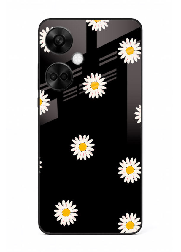 Daisy Flower Pop cheerful daisy pattern OnePlus Nord CE3 glass back cover