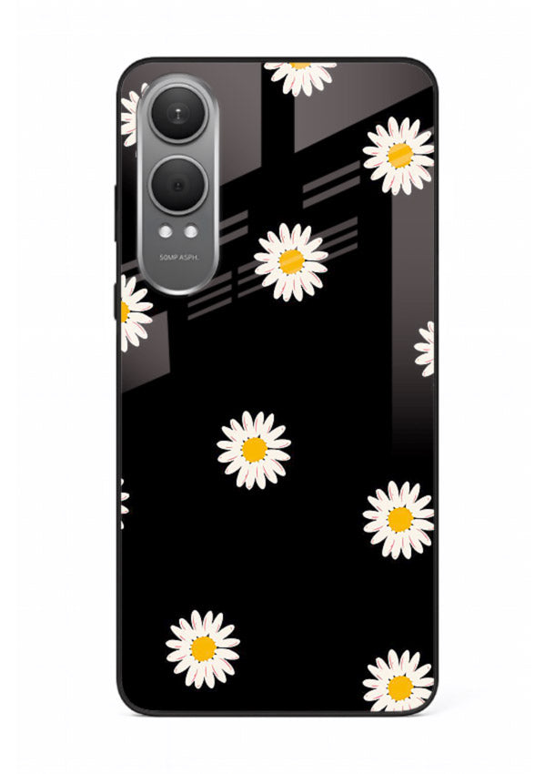 Daisy Flower Pop cheerful daisy pattern OnePlus Nord CE4 Lite glass back cover