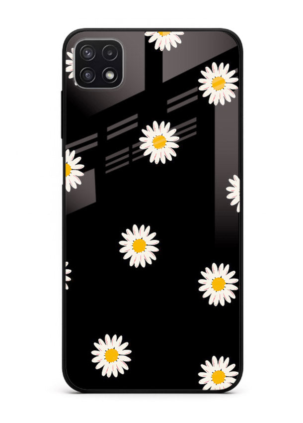Daisy Flower Pop cheerful daisy pattern Samsung F42 5G glass back cover