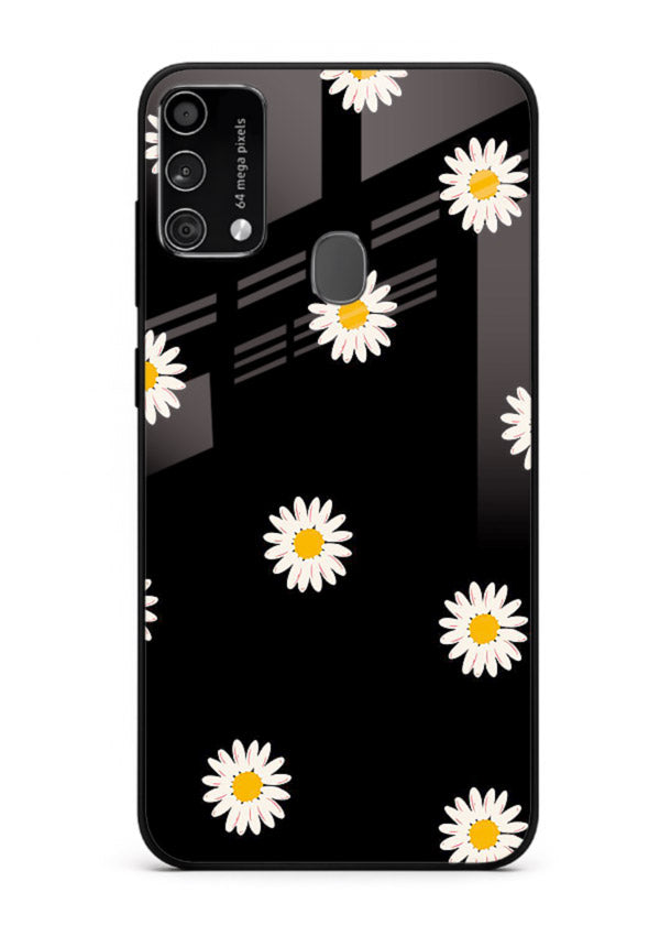 Daisy Flower Pop cheerful daisy pattern Samsung F41 glass back cover