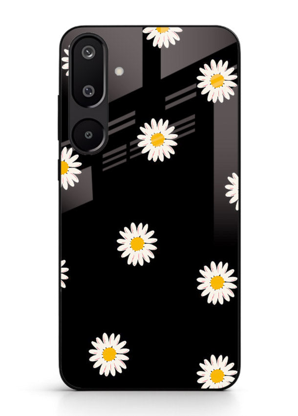Daisy Flower Pop cheerful daisy pattern Samsung M16 5G glass back cover