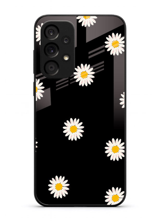Daisy Flower Pop cheerful daisy pattern Samsung M32 5G glass back cover
