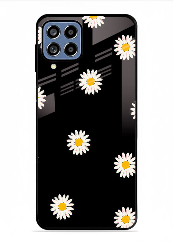 Daisy Flower Pop cheerful daisy pattern Samsung A22 4G glass back cover