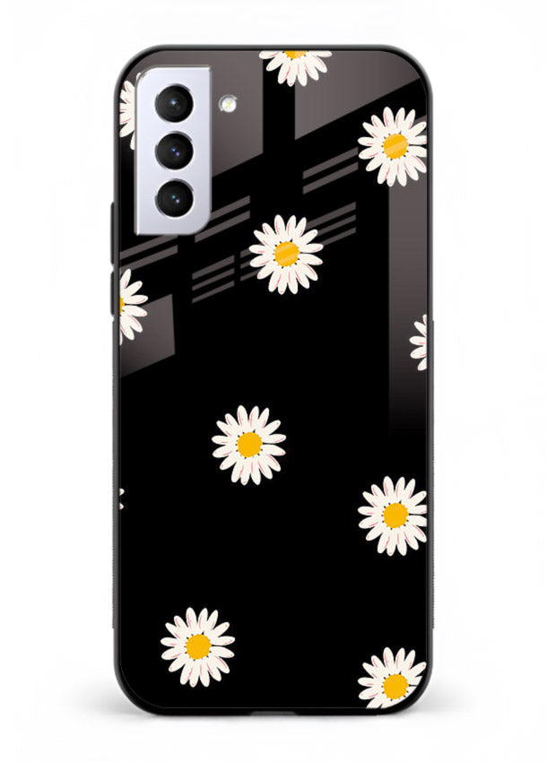 Daisy Flower Pop cheerful daisy pattern Samsung S21 FE glass back cover