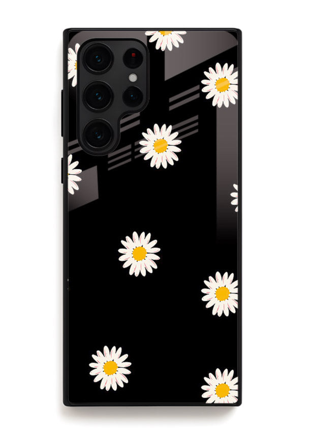 Daisy Flower Pop cheerful daisy pattern Samsung S23 Ultra glass back cover