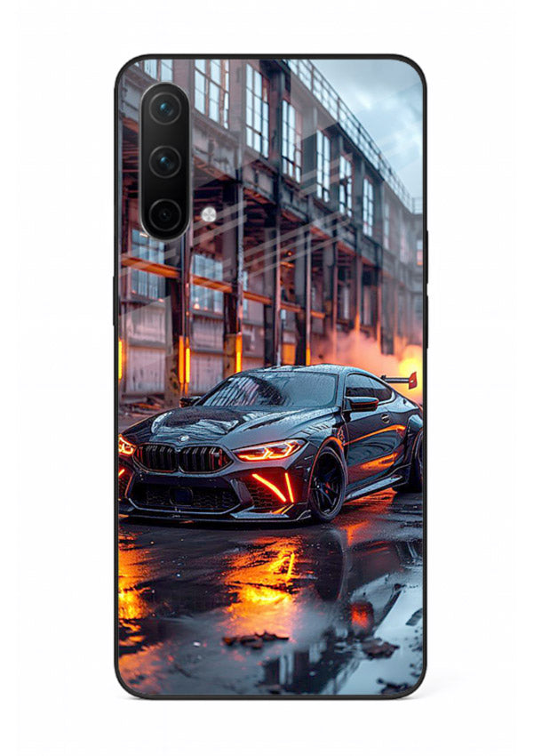 Detailed engine artwork printed on tempered glass OnePlus Nord CE 5G back cover