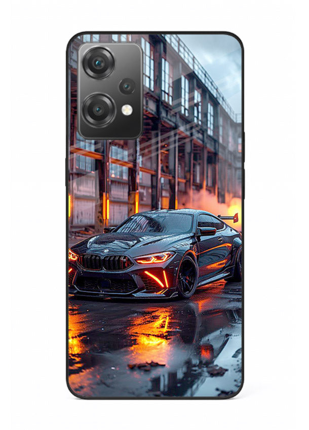 Detailed engine artwork printed on tempered glass OnePlus Nord CE2 Lite 5G back cover