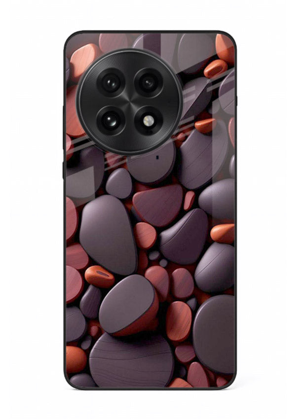 Dark Stone Pebbles stone pebble pattern OnePlus 13 glass back cover