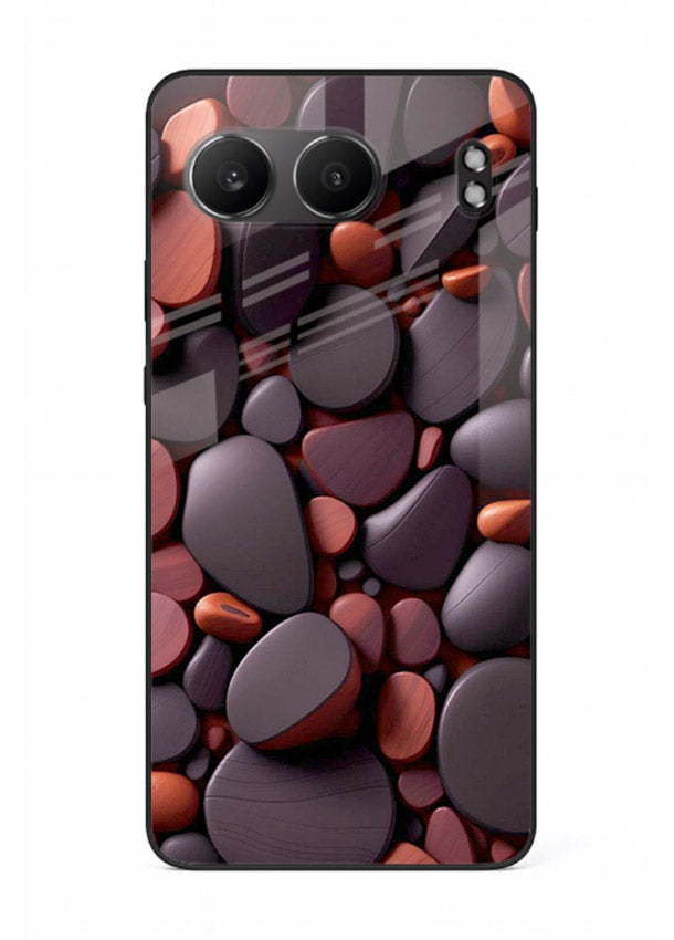 Dark Stone Pebbles stone pebble pattern OnePlus Nord 4 glass back cover