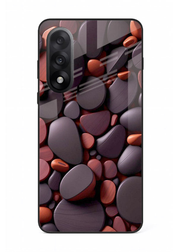 Dark Stone Pebbles stone pebble pattern OnePlus Nord 5 glass back cover