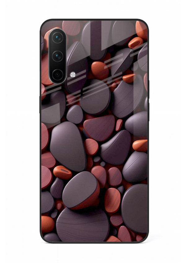 Dark Stone Pebbles stone pebble pattern OnePlus Nord CE 5G glass back cover