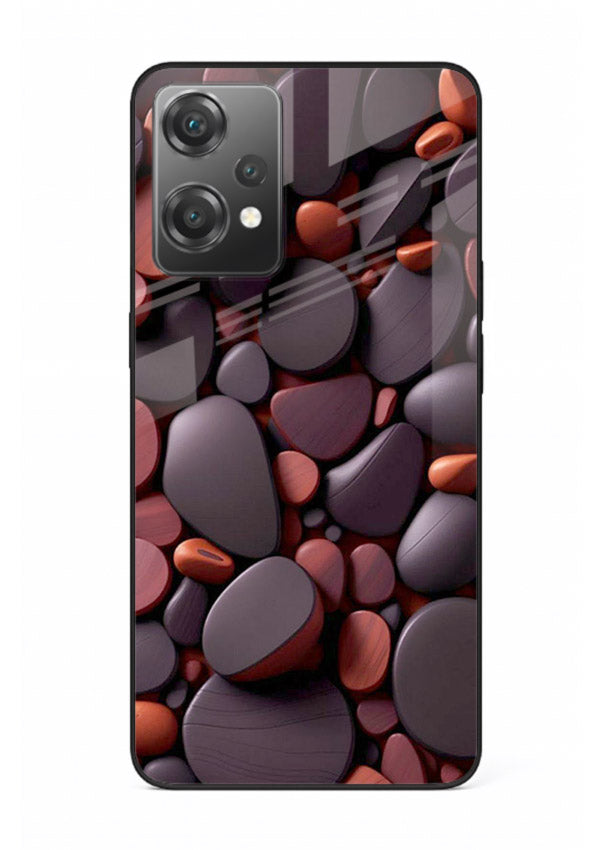 Dark Stone Pebbles stone pebble pattern OnePlus Nord CE2 Lite 5G glass back cover