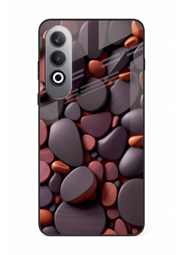 Dark Stone Pebbles stone pebble pattern OnePlus Nord CE4 glass back cover