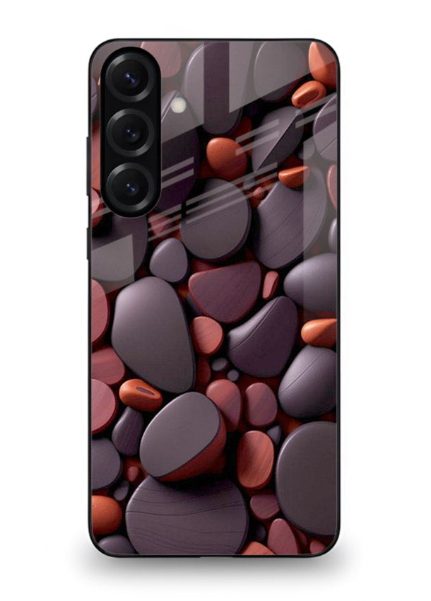 Dark Stone Pebbles stone pebble pattern Samsung A54 5G glass back cover