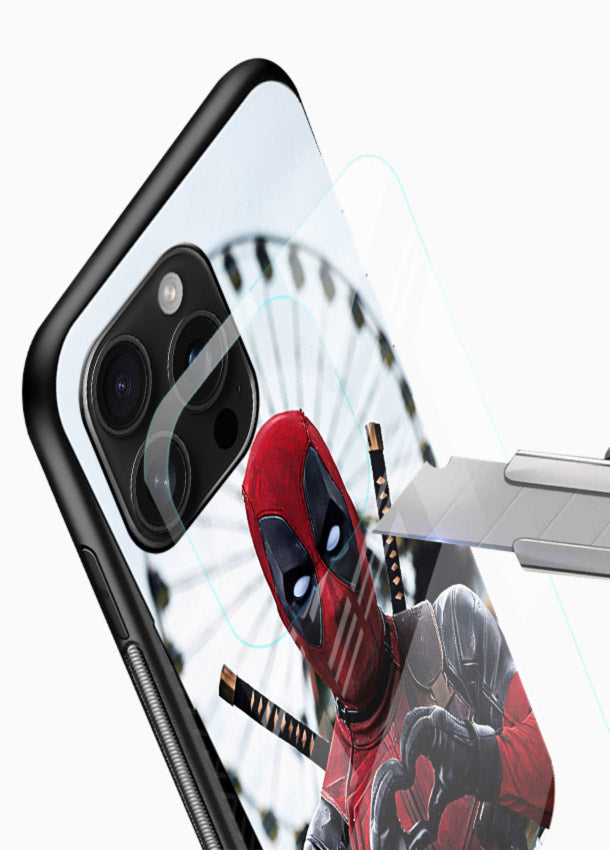 Deadpool Ferris Love cover for Glossy Vibrant Premium Look - Angle Blade