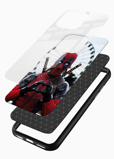 Deadpool Ferris Love cover for Glossy Vibrant Premium Look - Angle Layers