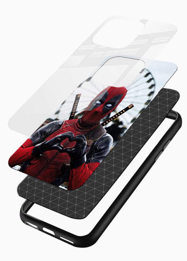 Deadpool Ferris Love cover for Glossy Vibrant Premium Look - Angle Layers